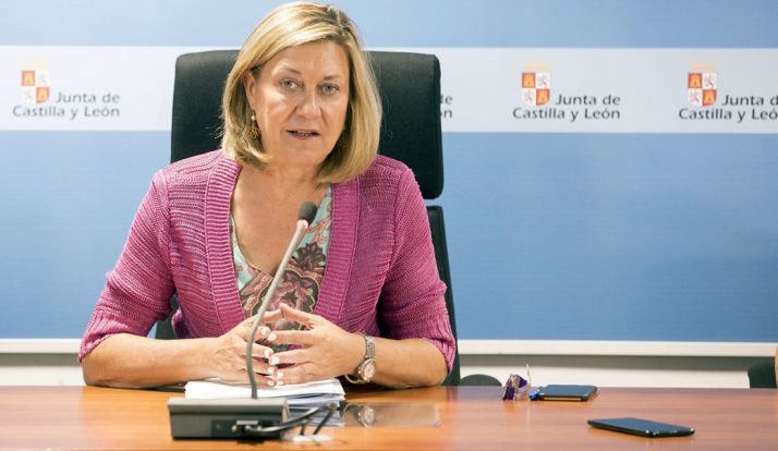 Pilar del Olmo, en rueda informativa tras el Consejo de Política Fiscal y Financiera. /Jta.