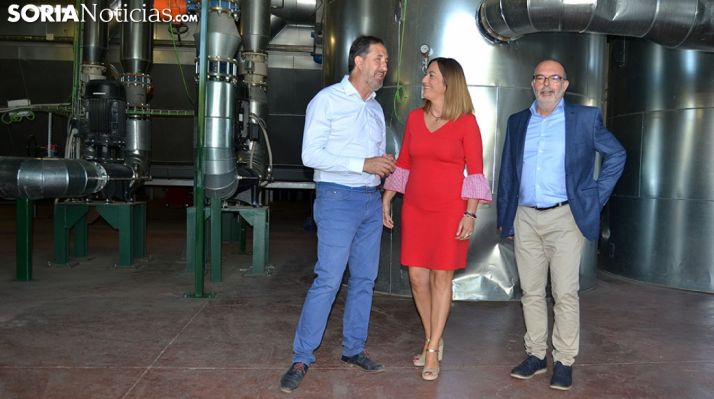 Gómez (izda.), Barcones y Latorre este jueves. /SN