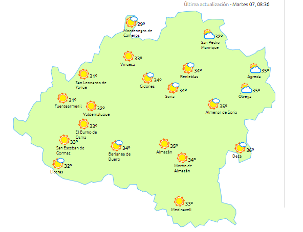 Estabilidad meteorológica previa a los cambios