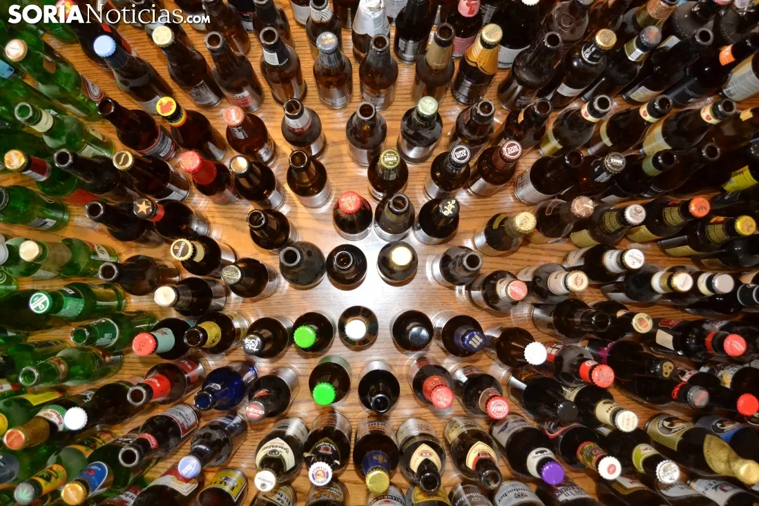 Cervezas de la colección de Miguel Ángel Ortega. Sergio García