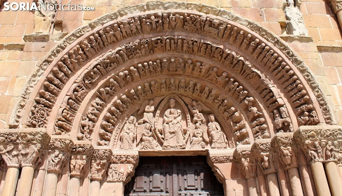 Pórtico de Santo Domingo, una de las joyas del románico. /SN