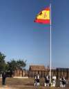 Solemne izado de la bandera de España en el yacimiento de Numancia y en Soria