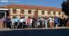 Concentración de funcionarios frente a la prisión de Soria a comienzos de agosto. /SN