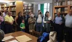 Una image de la naguración de la nueva biblioteca. /GEC
