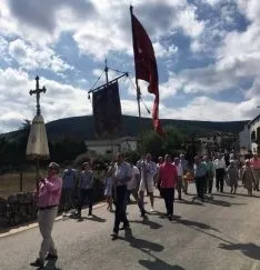 Una imagen de la procesión este mediodía. /GEC