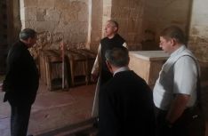 El Obispo de Osma-Soria visita el monasterio de Santa Mar&iacute;a de Huerta