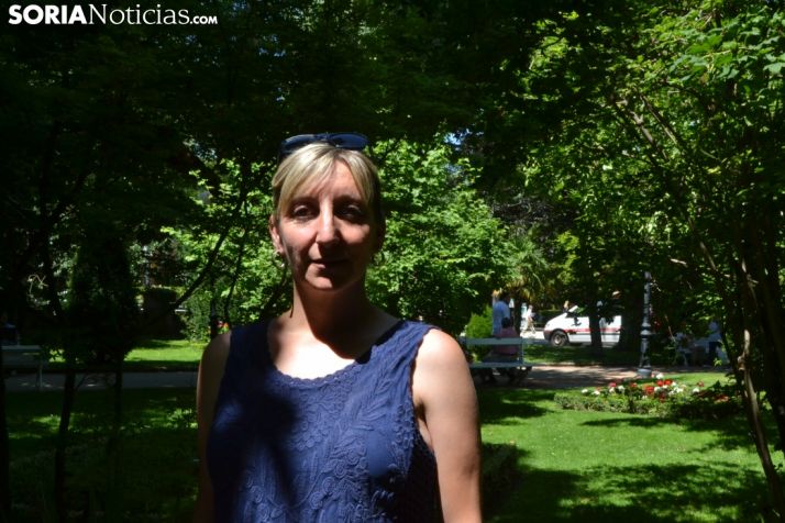 Yolanda Santos se sienta en el Rincón de Soria Noticias 