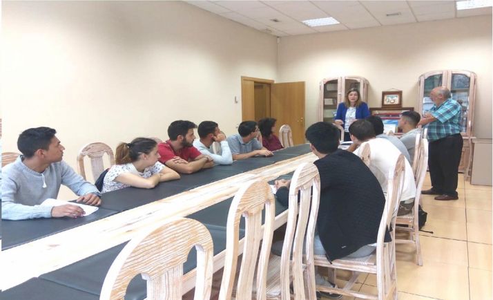 Los jóvenes en una de las didácticas formativas. /Dip.