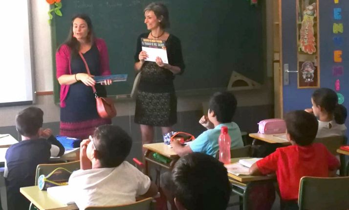 Presentación del concurso en un colegio de la capital. /FSP_UGT