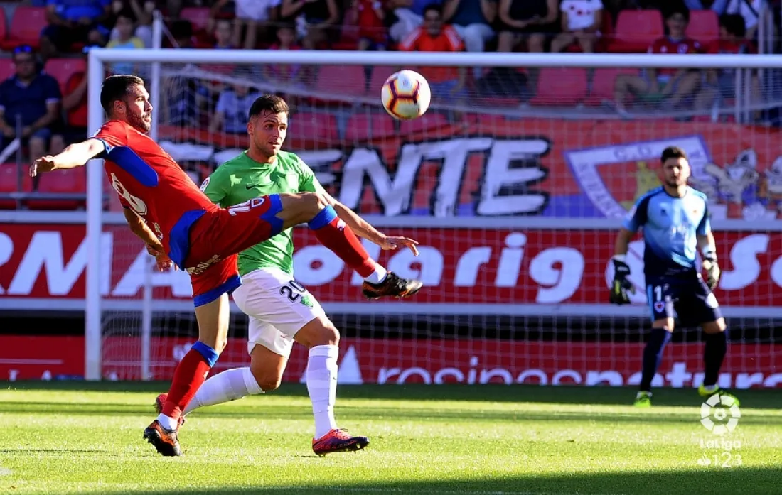 Una de las jugadas del partido. LFP