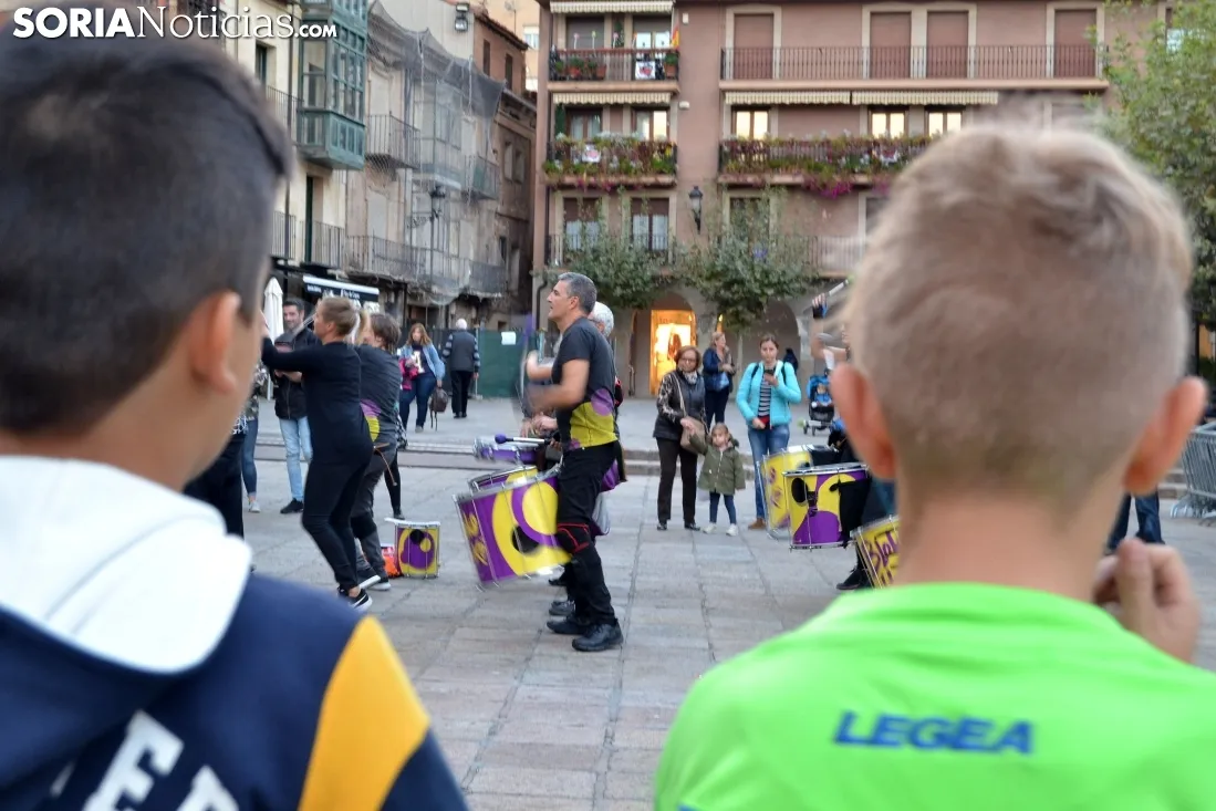 La plaza Mayor de Soria esta tarde. /SN