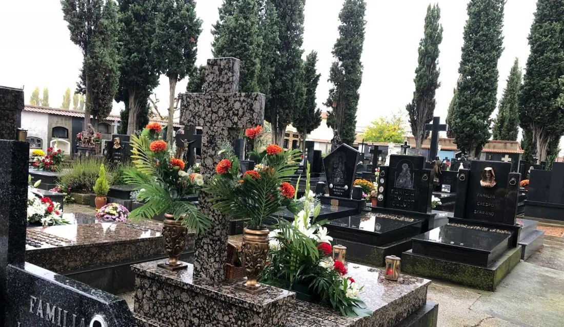 Una imagen del cementerio este miércoles. /Ayto. Olv.