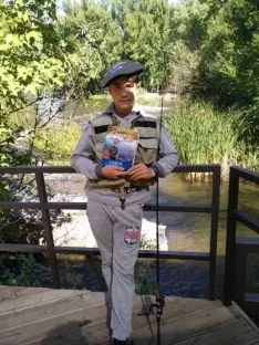 Campano chico durante el Campeonato de Pesca de San Saturio. Campano Soriano