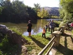 Campano chico durante el Campeonato de Pesca de San Saturio. Campano Soriano