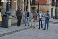 La plaza Mayor de Soria esta tarde. /SN