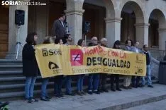 La plaza Mayor de Soria esta tarde. /SN