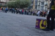La plaza Mayor de Soria esta tarde. /SN