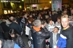 Una imagen de la multitudinaria manifestación de esta tarde de viernes. /SN