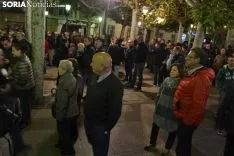 Una imagen de la multitudinaria manifestación de esta tarde de viernes. /SN