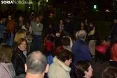 Una imagen de la multitudinaria manifestación de esta tarde de viernes. /SN