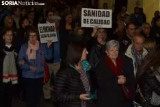 Una imagen de la multitudinaria manifestación de esta tarde de viernes. /SN