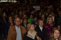 Una imagen de la multitudinaria manifestación de esta tarde de viernes. /SN