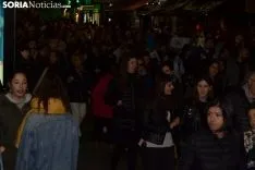 Una imagen de la multitudinaria manifestación de esta tarde de viernes. /SN