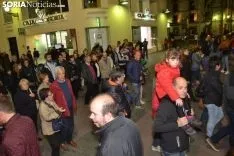 Una imagen de la multitudinaria manifestación de esta tarde de viernes. /SN