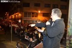 Una imagen de la multitudinaria manifestación de esta tarde de viernes. /SN