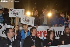 Una imagen de la multitudinaria manifestación de esta tarde de viernes. /SN