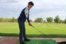 Fernando Zorzo, en el campo de golf de Pedrajas. 