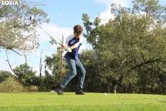 Fernando Zorzo, en el campo de golf de Pedrajas. 