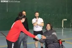 Aspace, homenajeado y beneficiado durante el BM Ágreda-BM Colores. SN