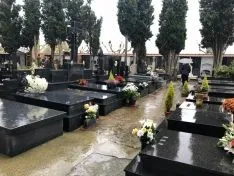 Una imagen del cementerio este miércoles. /Ayto. Olv.