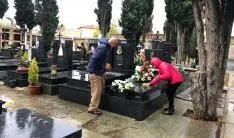 Una imagen del cementerio este miércoles. /Ayto. Olv.