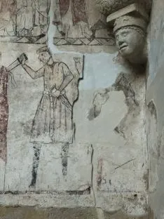 Una de las pinturas restauradas. /Junta