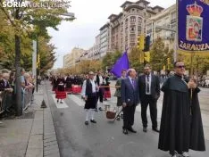 La Diputación de Soria, presente en la Ofrenda de Frutos a la Virgen del Pilar