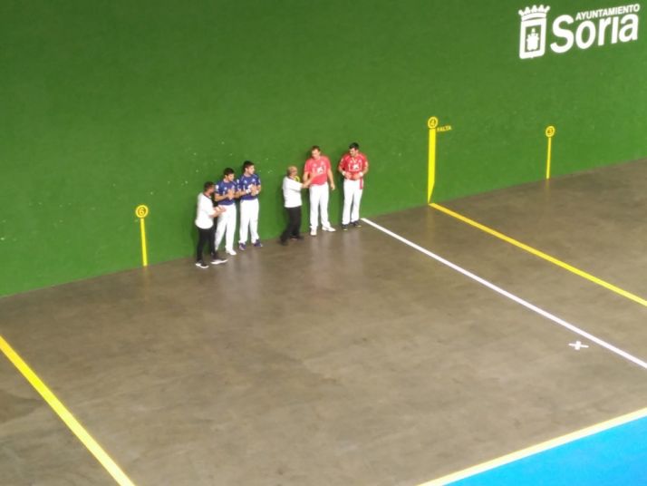 Final del Ciudad de Soria de pelota mano en la Juventud. Cedida 