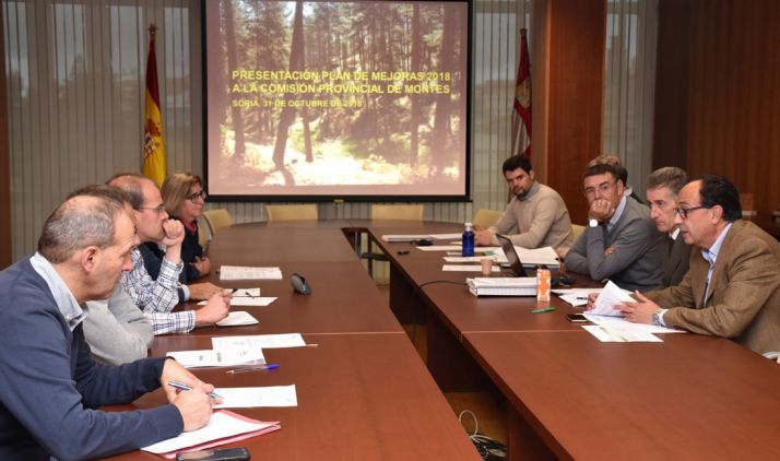Reunión de la Comisión Territorial de Mejora de Soria este miércoles. /Jta.
