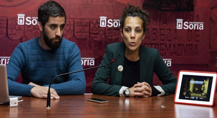 Inés Andrés y Diego Mayor este jueves. /Ayto. 