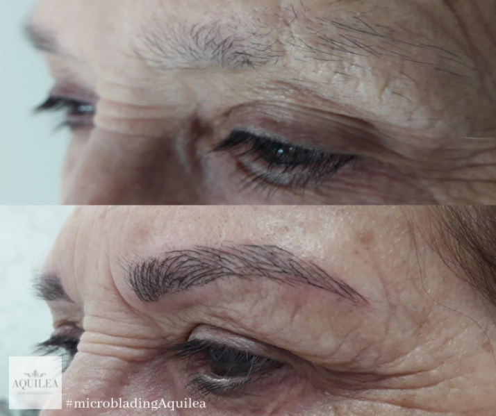 El centro de belleza Aquilea ofrece el microblading, un tratamiento de cejas. 
