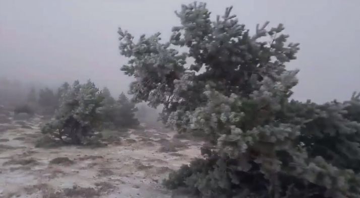 Aspecto del Urbión esta mañana. /Agustín Sandoval