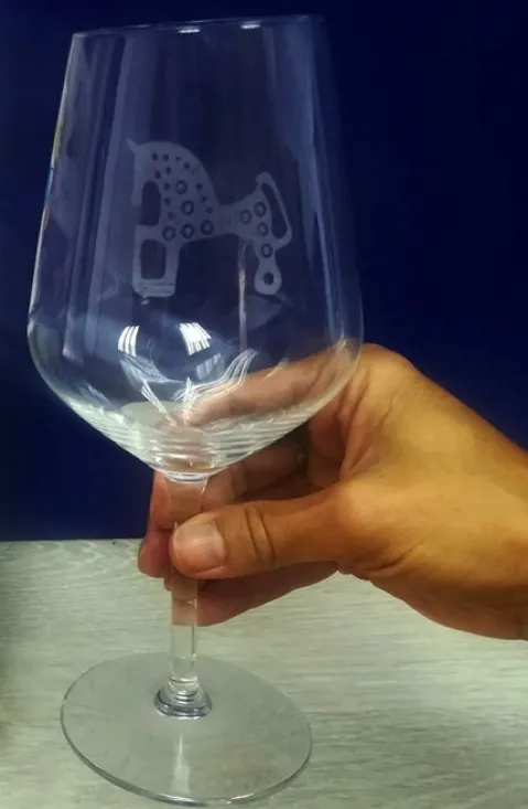 Copa con el caballito de Soria