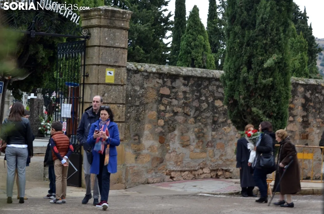 Imagen del cementerio de la capital este jueves de Todos los Santos