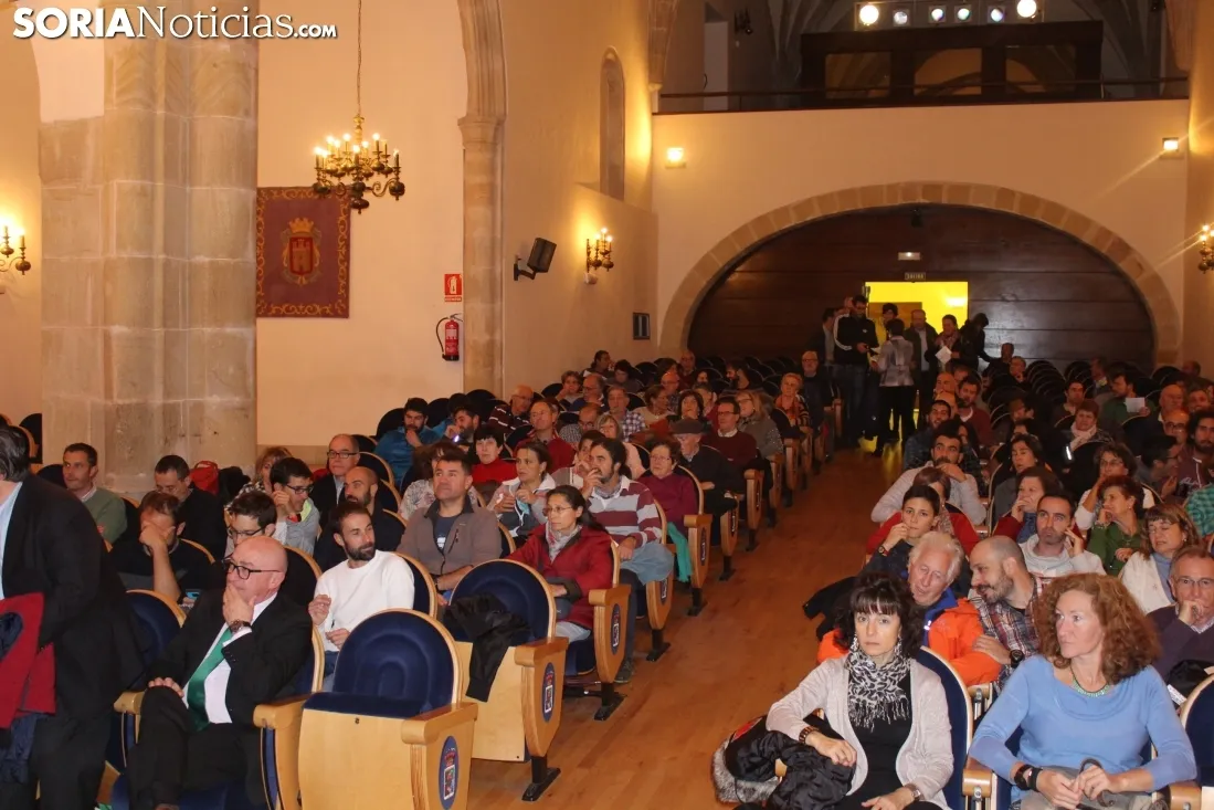 Carlos Soria, en el aula magna Tirso de Molina. SN