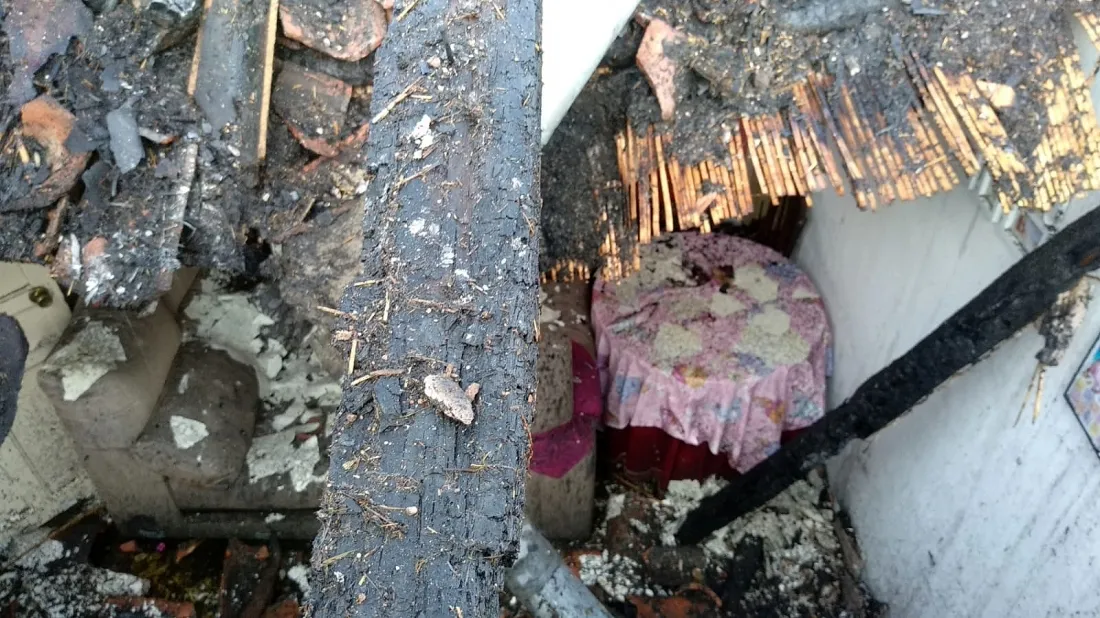 Imagen del inmueble tras el siniestro. /SN