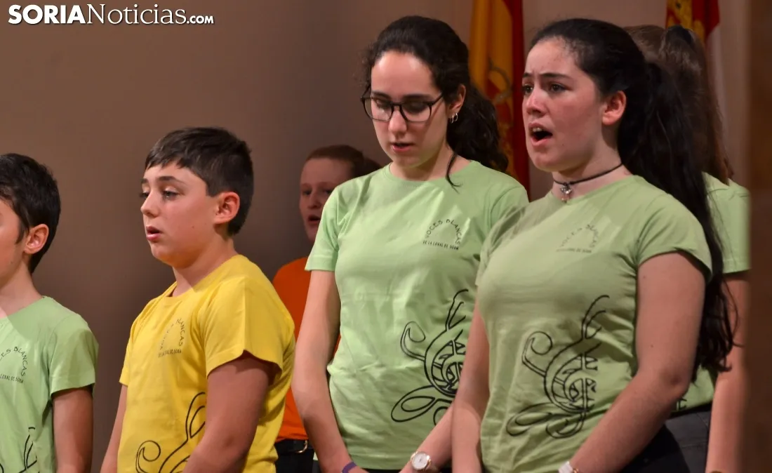 Una imagen del concierto de las voces blancas de la Coral de Soria. /SN