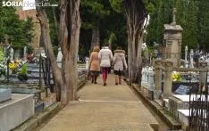 Imagen del cementerio de la capital este jueves de Todos los Santos