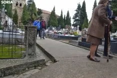 Imagen del cementerio de la capital este jueves de Todos los Santos
