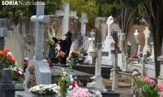 Imagen del cementerio de la capital este jueves de Todos los Santos